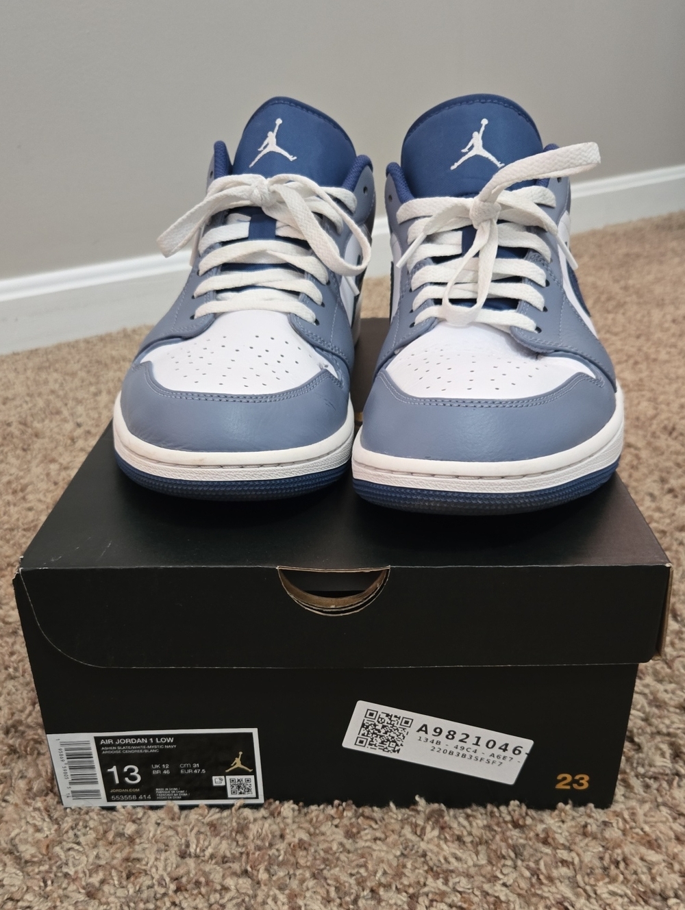 Nike Air Jordan 1 Low "Ashen Slate" - Picture 2 of 15